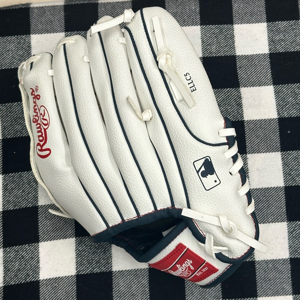 Rawlings White Red St. Louis Cardinals Kids Baseball Glove for a left Hander - Picture 5 of 10